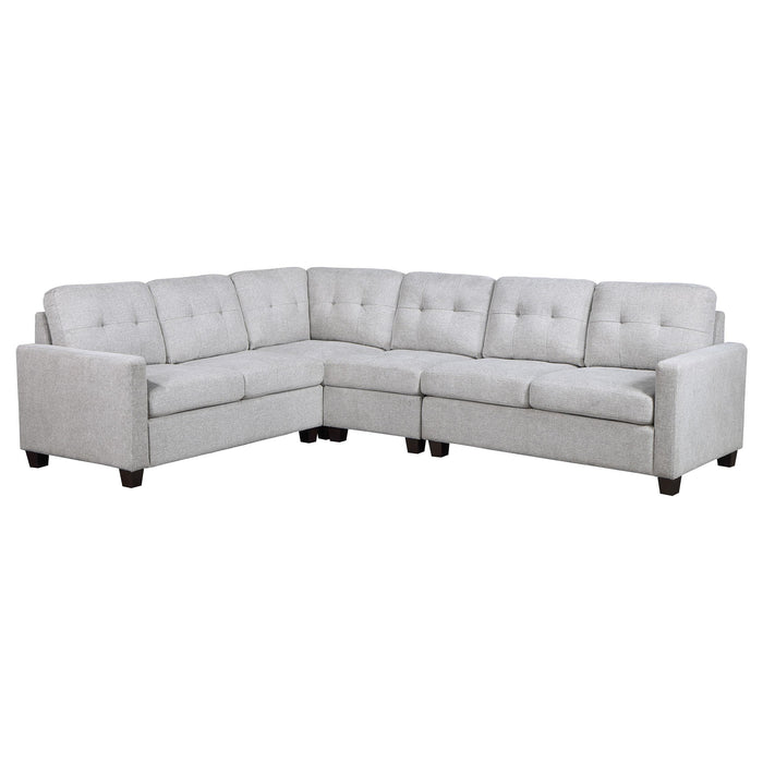 Georgina 4-piece Upholstered Modular Sectional Sofa Beige - National Warehouse Furniture (Buffalo, NY)