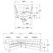 Georgina Modular Sectionals Chair - National Warehouse Furniture (Buffalo, NY)