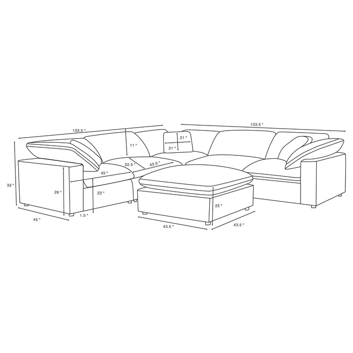 Raleigh Modular Sectionals Upholstered - National Warehouse Furniture (Buffalo, NY)