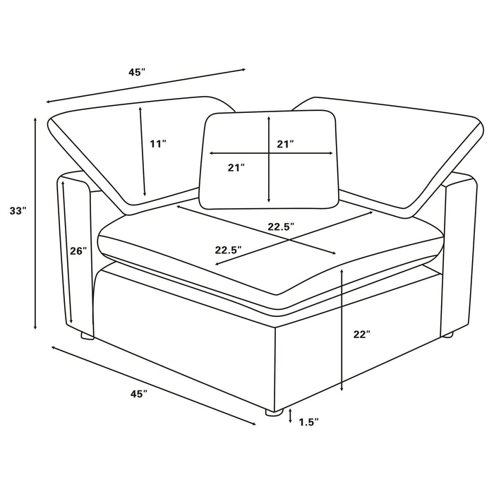 Raleigh Modular Sectionals Grey - National Warehouse Furniture (Buffalo, NY)