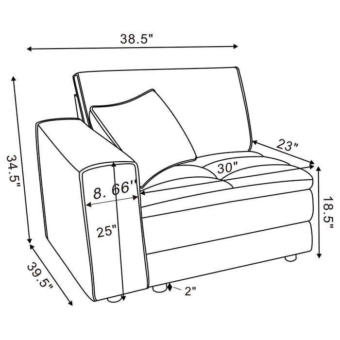 Atlantic Side Chair Sectionals - National Warehouse Furniture (Buffalo, NY)