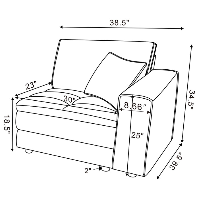 Atlantic Side Chair Sectionals - National Warehouse Furniture (Buffalo, NY)