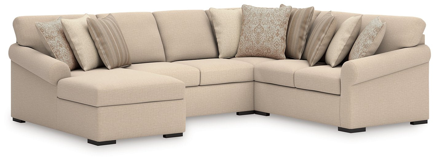 LadyMae Sectional with Chaise - National Warehouse Furniture (Buffalo, NY)