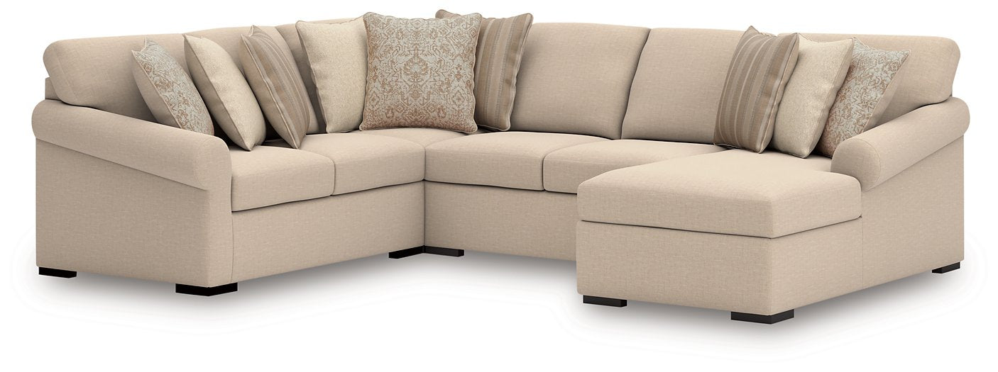 LadyMae Sectional with Chaise - National Warehouse Furniture (Buffalo, NY)