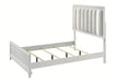 Crown Mark Furniture Cressida Queen Upholstered Panel Bed in White B7300-Q - National Warehouse Furniture (Buffalo, NY)