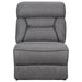 Higgins Upholstered Armless Chair Grey - National Warehouse Furniture (Buffalo, NY)