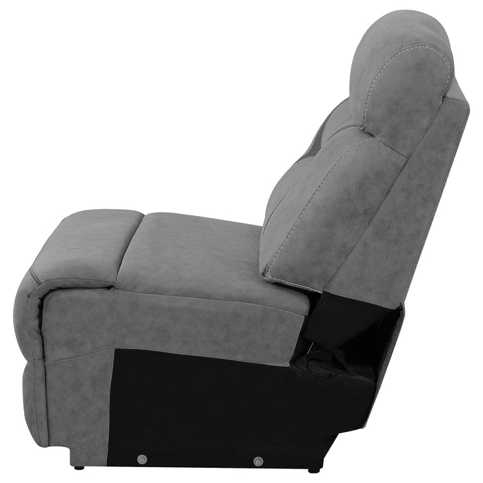 Higgins Upholstered Armless Chair Grey - National Warehouse Furniture (Buffalo, NY)