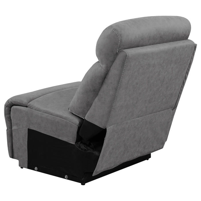 Higgins Upholstered Armless Chair Grey - National Warehouse Furniture (Buffalo, NY)
