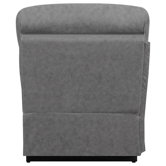 Higgins Upholstered Armless Chair Grey - National Warehouse Furniture (Buffalo, NY)