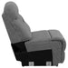 Higgins Upholstered Armless Chair Grey - National Warehouse Furniture (Buffalo, NY)