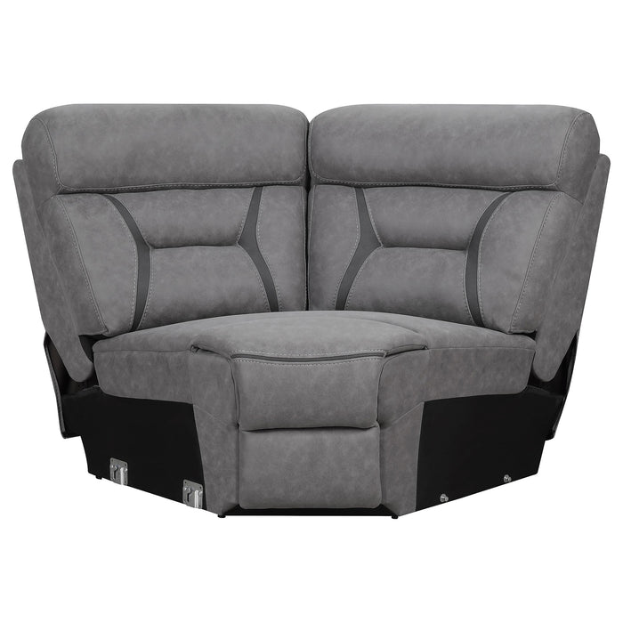 Higgins Upholstered Wedge Grey - National Warehouse Furniture (Buffalo, NY)