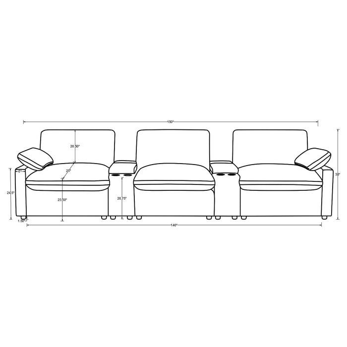 Collins Non Recling Sectionals - National Warehouse Furniture (Buffalo, NY)