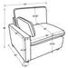 Collins Sectionals White - National Warehouse Furniture (Buffalo, NY)