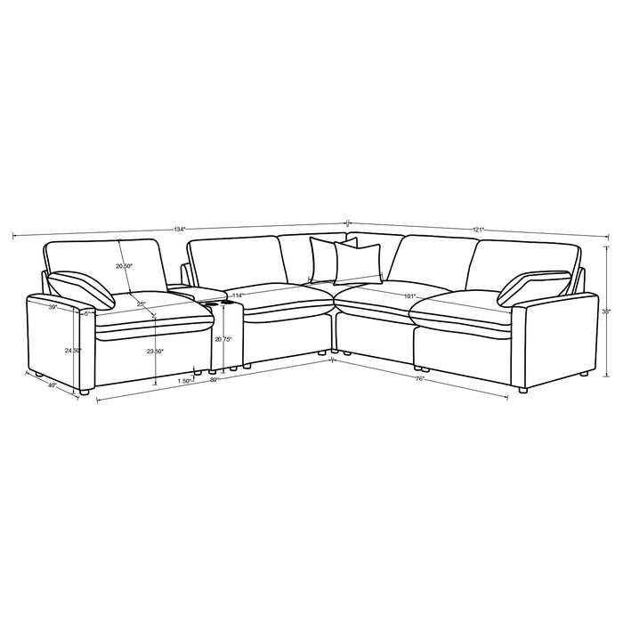 Collins Non Recling Sectionals - National Warehouse Furniture (Buffalo, NY)
