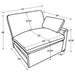 Collins Sectionals White - National Warehouse Furniture (Buffalo, NY)