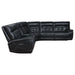 Hewitt Leather Upholstered Power Reclining Sectional Black - National Warehouse Furniture (Buffalo, NY)