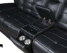 Hewitt Leather Upholstered Power Reclining Sectional Black - National Warehouse Furniture (Buffalo, NY)