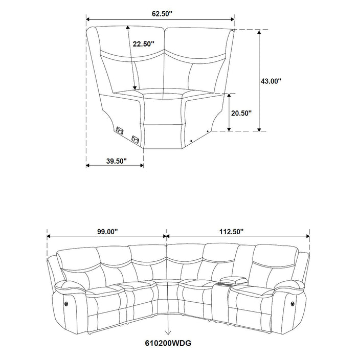 Sycamore Reclining Sectionals - National Warehouse Furniture (Buffalo, NY)