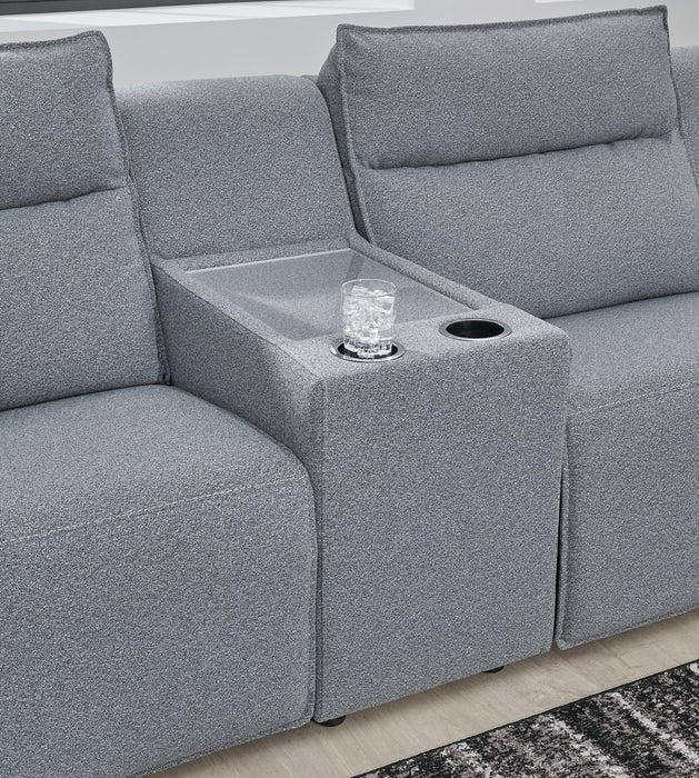 Modmax Reclining Sectional with Console - National Warehouse Furniture (Buffalo, NY)