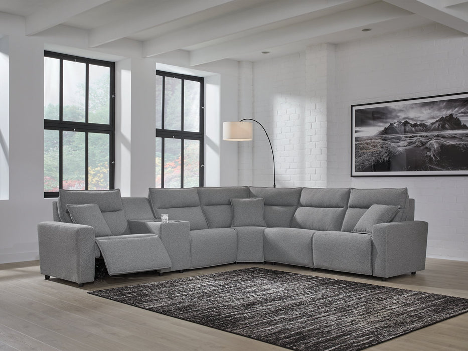 Modmax Reclining Sectional with Console - National Warehouse Furniture (Buffalo, NY)