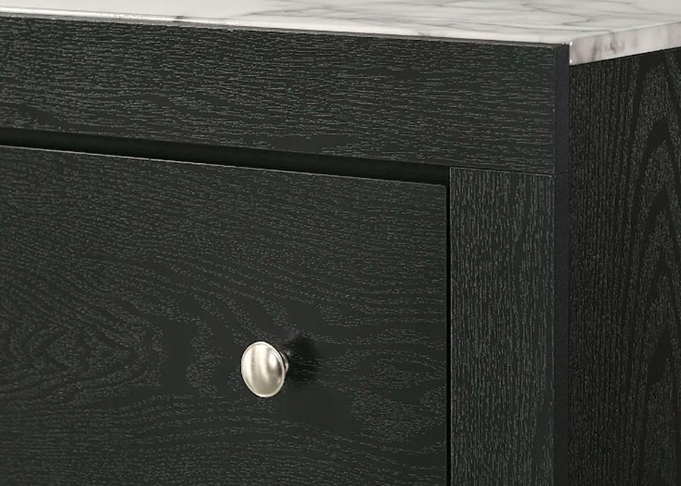 Crown Mark Furniture Cadence 6 Drawer Dresser in Black - National Warehouse Furniture (Buffalo, NY)