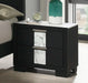Crown Mark Furniture Rangley 2 Drawer Nightstand in Black - National Warehouse Furniture (Buffalo, NY)