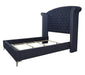 Crown Mark Furniture Lucinda Queen Upholstered Panel Bed in Gray B9260-Q - National Warehouse Furniture (Buffalo, NY)