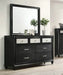 Crown Mark Furniture Lila 7 Drawer Dresser in Black - National Warehouse Furniture (Buffalo, NY)