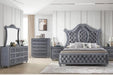 Crown Mark Furniture Voltare Nightstand in Dark Grey - National Warehouse Furniture (Buffalo, NY)
