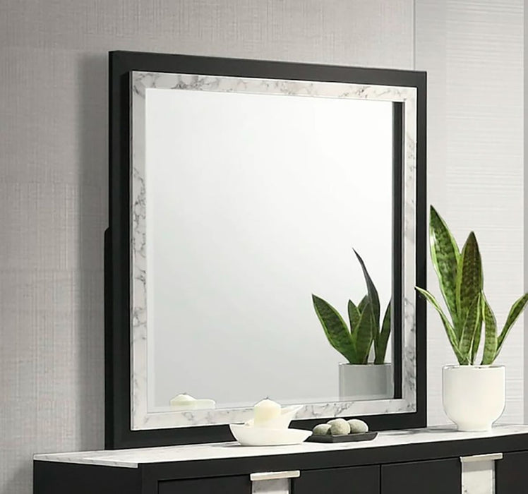 Crown Mark Furniture Rangley Dresser Mirror in Black - National Warehouse Furniture (Buffalo, NY)