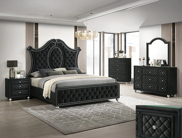 Cameo Dresser Mirror - Black