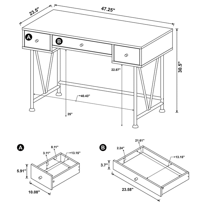 Analiese Desk Sets - National Warehouse Furniture (Buffalo, NY)
