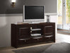 Crown Mark Emily Tv Stand in Dark Cherry image