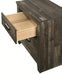 Crown Mark Furniture Carter 2 Drawer Nightstand in Brown - National Warehouse Furniture (Buffalo, NY)