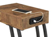 Troy Accent Table with Power Outlet Antique Nutmeg - National Warehouse Furniture (Buffalo, NY)