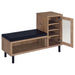 Teller 1-door Entryway Shoe Storage Cabinet Natural Oak - National Warehouse Furniture (Buffalo, NY)