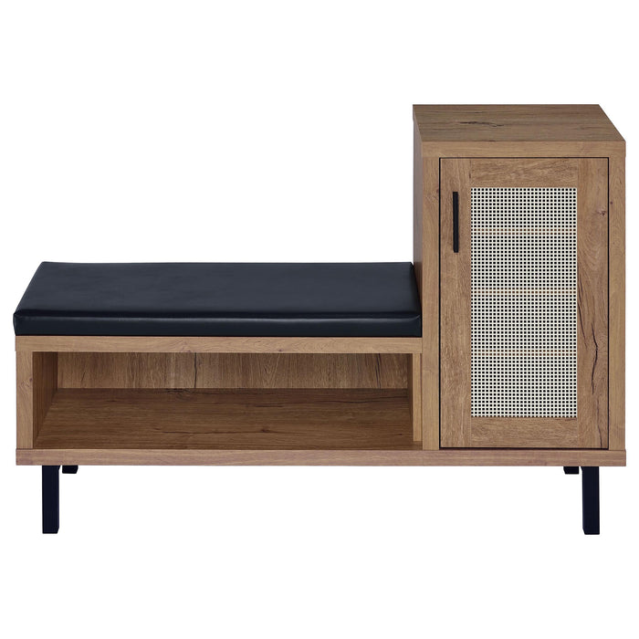 Teller 1-door Entryway Shoe Storage Cabinet Natural Oak - National Warehouse Furniture (Buffalo, NY)