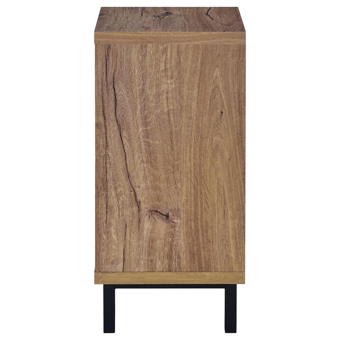 Teller 1-door Entryway Shoe Storage Cabinet Natural Oak - National Warehouse Furniture (Buffalo, NY)
