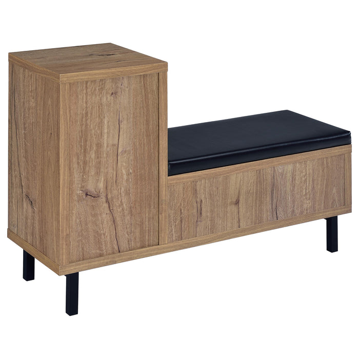 Teller 1-door Entryway Shoe Storage Cabinet Natural Oak - National Warehouse Furniture (Buffalo, NY)