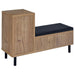 Teller 1-door Entryway Shoe Storage Cabinet Natural Oak - National Warehouse Furniture (Buffalo, NY)