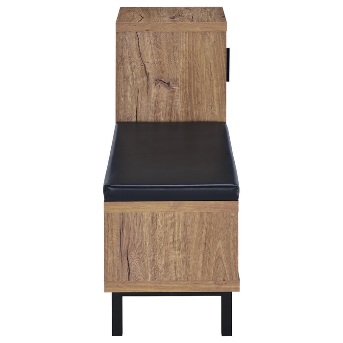 Teller 1-door Entryway Shoe Storage Cabinet Natural Oak - National Warehouse Furniture (Buffalo, NY)