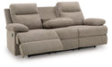 Side-Swipe Reclining Sofa with Drop Down Table - National Warehouse Furniture (Buffalo, NY)