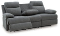 Side-Swipe Reclining Sofa with Drop Down Table - National Warehouse Furniture (Buffalo, NY)