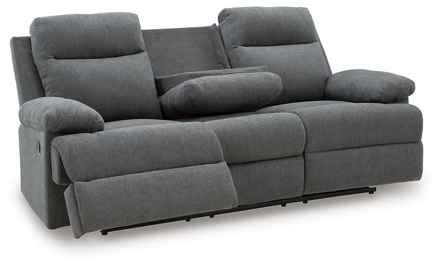 Side-Swipe Reclining Sofa with Drop Down Table - National Warehouse Furniture (Buffalo, NY)