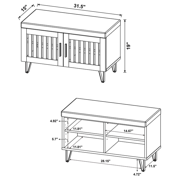 Brixton Storage Benches - National Warehouse Furniture (Buffalo, NY)