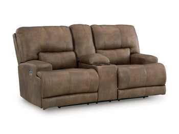 Beckley Place Power Reclining Loveseat with Console - National Warehouse Furniture (Buffalo, NY)