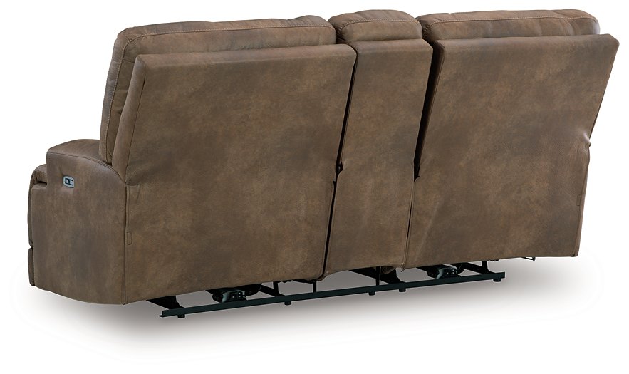 Beckley Place Power Reclining Loveseat with Console - National Warehouse Furniture (Buffalo, NY)