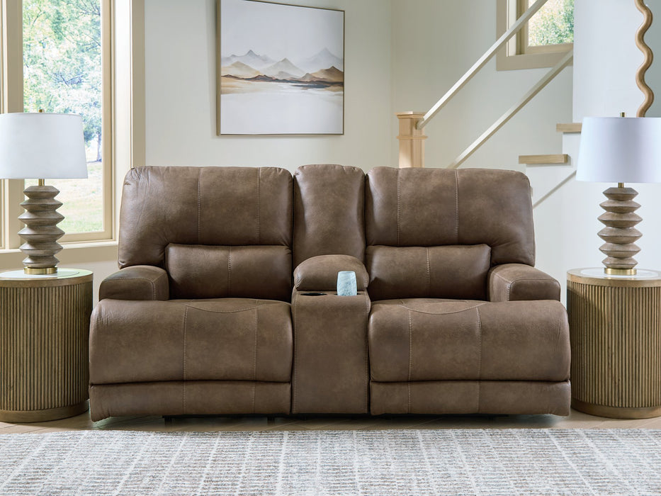 Beckley Place Power Reclining Loveseat with Console - National Warehouse Furniture (Buffalo, NY)