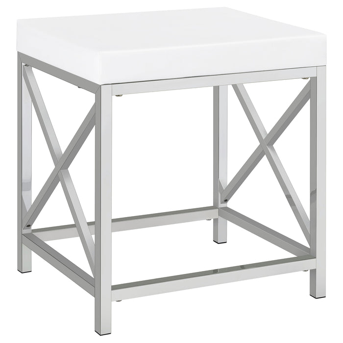 Eliza Makeup Vanity Table with LED Mirror and Stool - National Warehouse Furniture (Buffalo, NY)