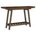Ornelas 46-inch Console Table with Slatted Shelf Mango Brown - National Warehouse Furniture (Buffalo, NY)